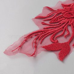 Chemical Fiber Iron Acrylic Embroidery Lace Collar&nbsp;LS-DIY-WH0899-291B