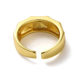 真鍮製リング  18KGP本金メッキ  菱形  内径：18mm&nbsp;LS-RJEW-B057-02G-01