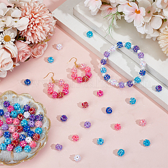 100Pcs 10 Colors Opaque Resin Beads&nbsp;RESI-GO0001-06