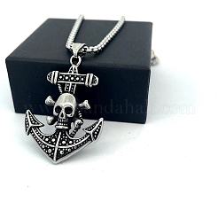 Vintage Viking Anchor Pendant 304 Stainless Steel Men’s Fashion Necklaces&nbsp;IH1305