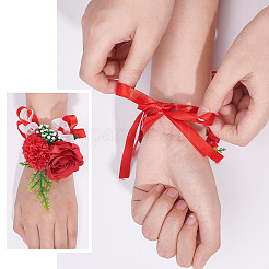2PCS Silk Wrist Corsage&nbsp;AJEW-CP0001-51A