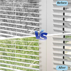 合金自己接着修理パッチ  窓のブラインド用  長方形  ホワイト  81.5x50x0.1mm&nbsp;DIY-GF0013-53