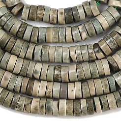 Natural Green Grass Agate Beads Strands&nbsp;G-S396-02A-01