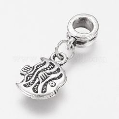 Tibetan Style Alloy European Dangle Charms&nbsp;PALLOY-JF00299-02