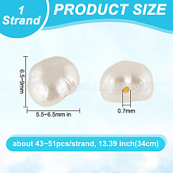1 Strand Natural Cultured Freshwater Pearl Beads Strands&nbsp;PEAR-GO0001-22