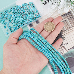 5 Strands 5 Styles Synthetic Turquoise Beads Strands&nbsp;TURQ-AR0001-40