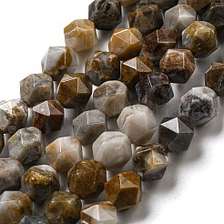天然ゴビ瑪瑙ビーズ連売り  ファセットスターカットビーズ  6x6.5mm  穴：1mm  約60~61個/連  14.96''~ 15.16''（38~38.5センチメートル）&nbsp;G-NH0012-B03-01
