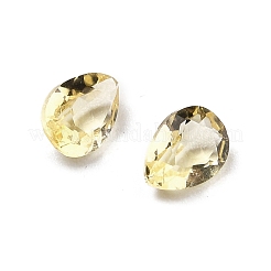 ファセット天然シトリンカボション  後ろ向き  涙の形  4x3x2mm&nbsp;G-I295-05C-15A-11