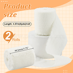 5 Yards Cotton Linen Raw Edge Ribbons&nbsp;OCOR-WH0088-52B-01