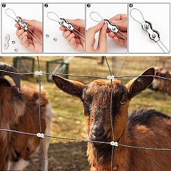 16Pcs 4 Style 304 Stainless Steel Double 2-Post Cable Clamp&nbsp;FIND-GA0002-28