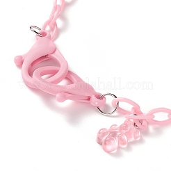 Personalized ABS Plastic Cable Chain Necklaces&nbsp;NJEW-JN03220-03