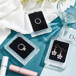 Rectangle Transparent Acrylic Jewelry Tray&nbsp;PDIS-WH0003-01