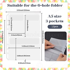 12Pcs PVC Storage Bag with Pencil Chain Case&nbsp;DIY-SP0004-60B
