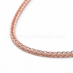 925 Sterling Silver Wheat Chains Necklace for Women&nbsp;STER-I021-03A-RG