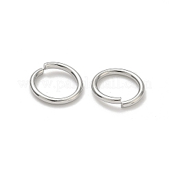 変色しにくい304ステンレススチール製オープン丸カン  ラウンド  ステンレス鋼色  10x1.2mm  17ゲージ  内径：7.6mm&nbsp;STAS-E067-08-10mm