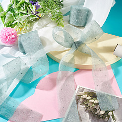 2Rolls Polyester Hot-fix Rhinestone Raw Edges Ribbon&nbsp;OCOR-TA0003-95A