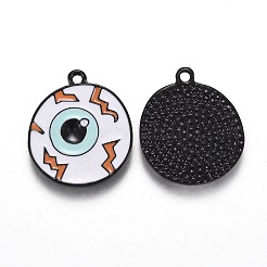 Halloween Theme Alloy Enamel Pendants&nbsp;X-ENAM-J649-13B