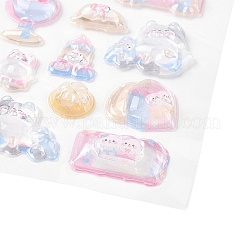 Plastic 3D Puffy Stickers&nbsp;DIY-H178-01D