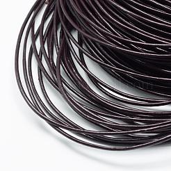 スプレープリント牛革レザーコード  ココナッツブラウン  1.5mm  約100ヤード/束（300フィート/束）&nbsp;WL-R001-1.5mm-02