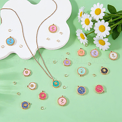16Pcs 16 Styles Alloy Enamel Pendants&nbsp;FIND-WR0013-07