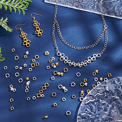 120Pcs 6 Styles Brass Split Rings&nbsp;KK-BC0012-97