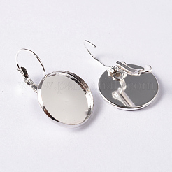 Brass Leverback Earring Findings&nbsp;KK-H024-S-NF