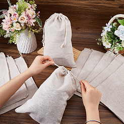10Pcs Cotton Packing Pouches Drawstring Bags&nbsp;ABAG-ME0001-08