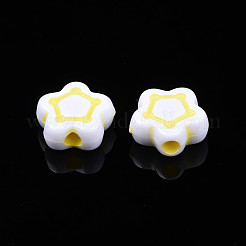 Opaque White Acrylic Beads&nbsp;MACR-N012-04