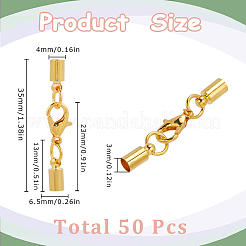 50Pcs Brass Lobster Claw Clasps&nbsp;KK-SC0005-85G