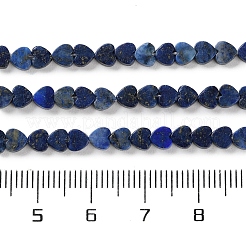 染め加工天然のラピスラズリビーズ連売り  ハート  4x4x2mm  穴：1mm  約87~91個/連  13.78''~14.17''（35~36センチメートル）&nbsp;G-M403-A30-01