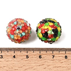 Opaque Acrylic & Resin Rhinestone Beads&nbsp;OACR-G062-02