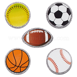 5Pcs 5 Styles Acrylic Paper Clips&nbsp;HJEW-SP0001-67