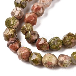 Natural Unakite Beads Strands&nbsp;G-T138-223