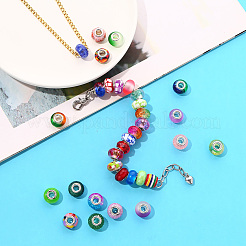 27Pcs 27 Style Acrylic & Resin & Polymer Clay Rhinestone European Beads&nbsp;FPDL-S015-05B