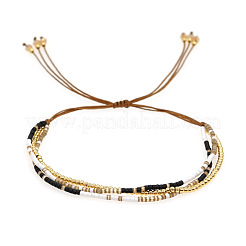 Bohemian Glass Seed Bead Double Layers Bracelets&nbsp;LS-TJ8645-6