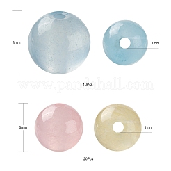 30Pcs 2 Style Natural White Jade Beads&nbsp;G-FS0001-77