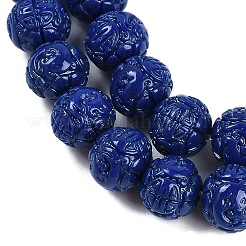 Synthetic Coral Carved Beads Strands&nbsp;CORA-M001-20A