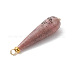 Natural Rhodonite Pendants&nbsp;PALLOY-JF04760-03