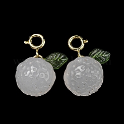 Natural White Agate Pendant Decorations&nbsp;G-R489-25G