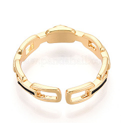 Brass & Enamel Cup Peg Ring Settings&nbsp;KK-N274-16G
