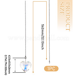 1Pc Glass Ceiling Fan Pull Chain Extenders&nbsp;HJEW-TADJ0001-05A