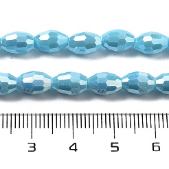 Electroplate Glass Beads Strands&nbsp;EGLA-A037-P6x8mm-B06