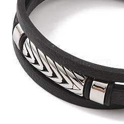 Microfiber Leather Multi-strand Bracelets&nbsp;BJEW-B096-28P