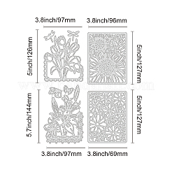 4Pcs 4 Style Carbon Steel Cutting Dies Stencils&nbsp;DIY-DM0001-62