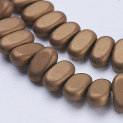 Electroplate Non-magnetic Synthetic Hematite Beads Strands&nbsp;G-J382-4x8x2mm-A07-F
