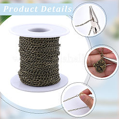 20M Brass Twisted Chains&nbsp;CHC-BM0001-01AB