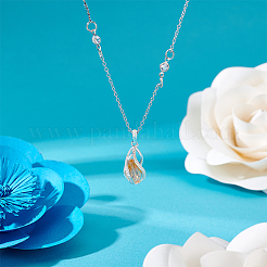 1Pc 925 Sterling Silver Bead Cage Pendants&nbsp;STER-PH0004-18