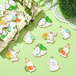 20Pcs 5 Style Alloy Enamel Pendants&nbsp;ENAM-CJ0005-66