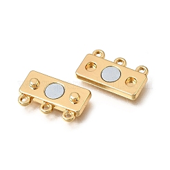 2-Strands Brass Magnetic Clasps&nbsp;KK-CBA9C94-01B-G