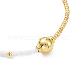 Adjustable Miyuki Seed & Brass Braided Beaded Bracelets for Women&nbsp;BJEW-O187-16